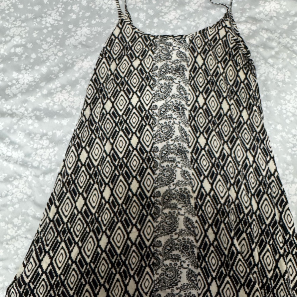 Rhapsody Black and White Mini Dress